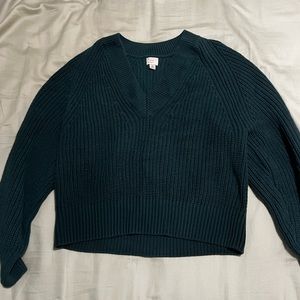 a new day teal sweater